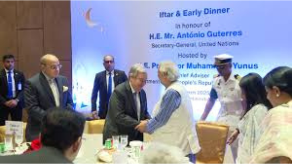 আপনি আমাদের জন্য অগ্রিম ঈদ নিয়ে এসেছেন: জাতিসংঘ মহাসচিবকে প্রধান উপদেষ্টা