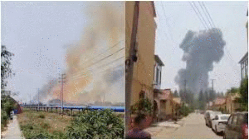 চীনে রাসায়নিক কারখানায় ভয়াবহ বিস্ফোরণে নিহত ৫, আহত ১৯